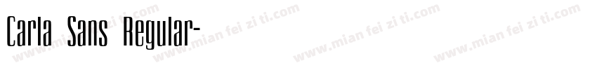 Carla Sans Regular字体转换